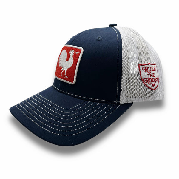 Kids Original Rooster Trucker Hat - Navy