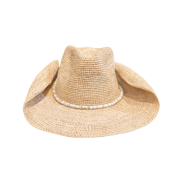 Raffia Crochet Cowboy Hat