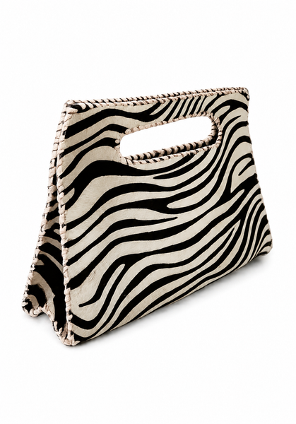 Mia Clutch Hairon Leather