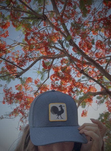 Royal Blue Rooster Cap
