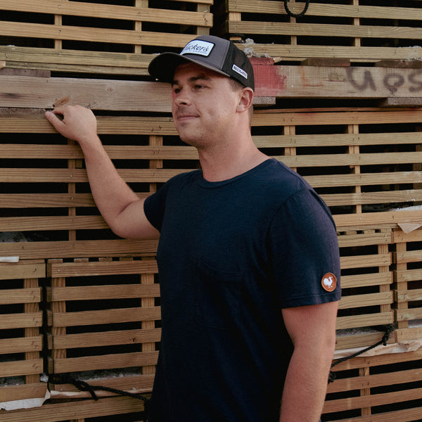 Rooster patch pocket Tee