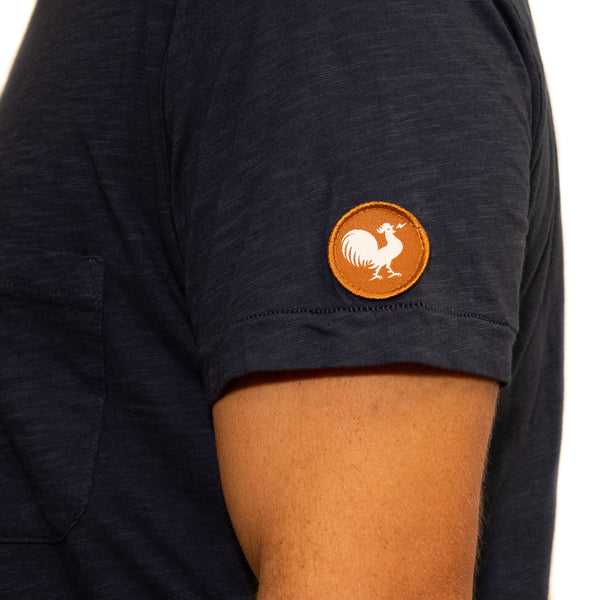 Rooster patch pocket Tee