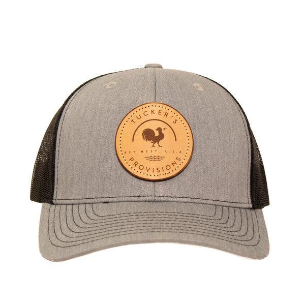 Round Leather Patch Hat