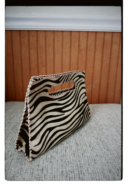 Mia Clutch Hairon Leather