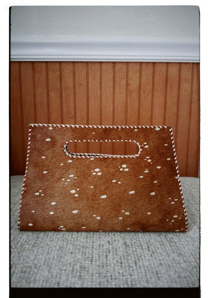 Mia Clutch Hairon Leather